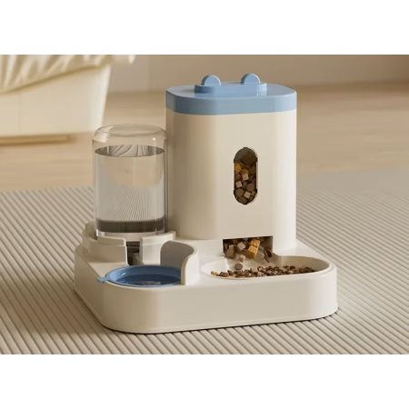 Mangeoire Automatique avec Fontaine - Grand Conteneur pour Animaux