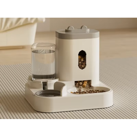 Mangeoire Automatique avec Fontaine - Grand Conteneur pour Animaux