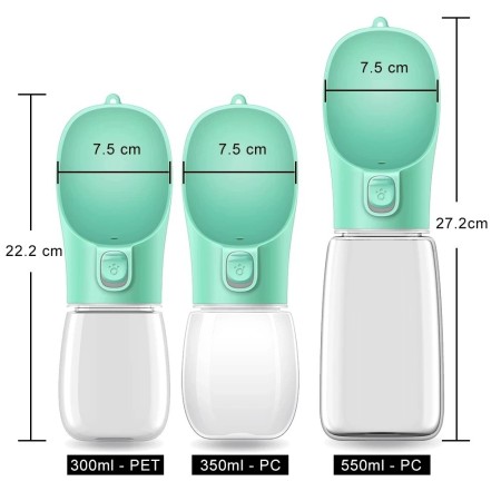 Bouteille d'eau portable pour chien - Hydratation facile et étanche