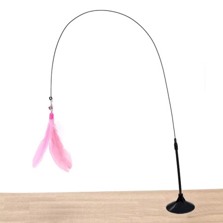 Jouet Interactif pour Chat avec Ventouse - Plumes & Stimulation | VetemAnimaux
