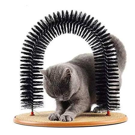 Arche de Toilettage & Grattoir pour Chat - Massage & Soin