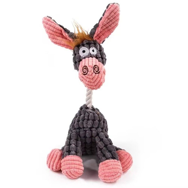 Jouet en Peluche pour Chien - Velours Côtelé & Sonore Jouet en Peluche pour Chien - Velours Côtelé & Sonore