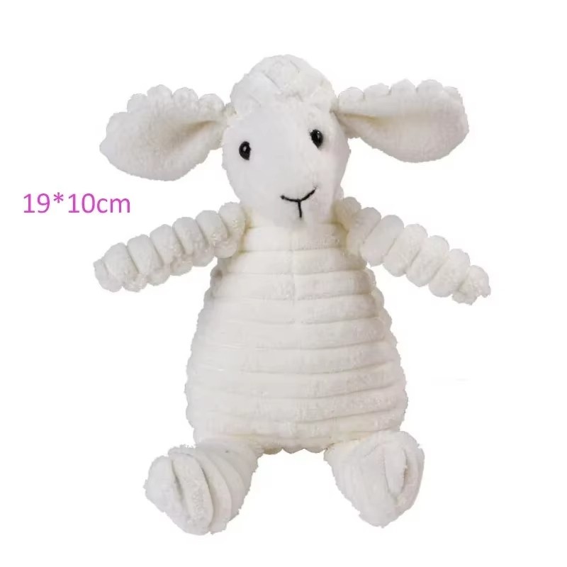 Jouet en Peluche Mouton pour Chien – Velours Côtelé & Sonore Jouet en Peluche Mouton pour Chien – Velours Côtelé & Sonore